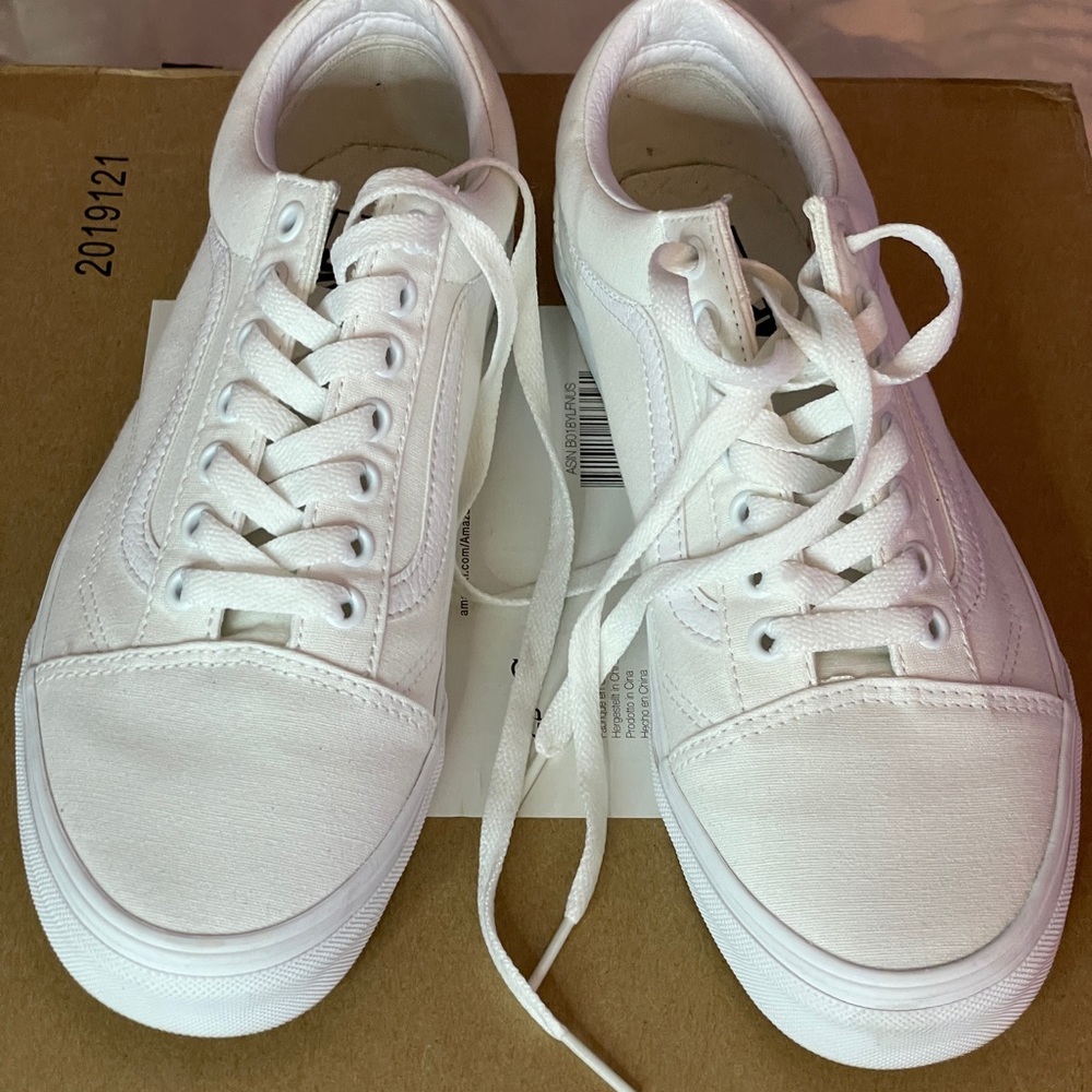 VANS Canvas Old Skool True White Shoes